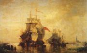 Felix ziem Marine Antwerp Gatewary to Flanders USA oil painting artist